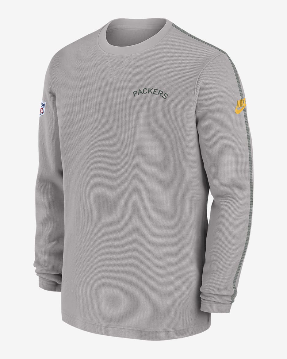 Green Bay Packers Logo Coach Men's Nike NFL Long-Sleeve Top